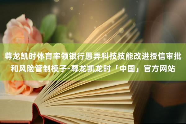尊龙凯时体育率领银行愚弄科技技能改进授信审批和风险管制模子-尊龙凯龙时「中国」官方网站